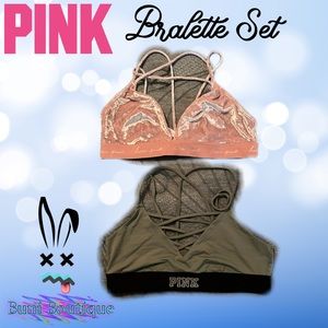 Pink Bralette Set